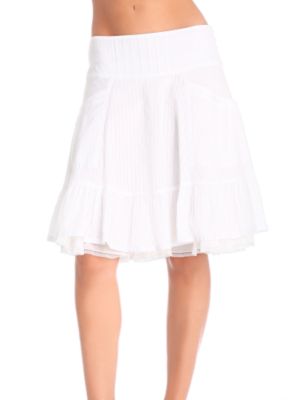 SKIRT DOBBY COTTON VOILE