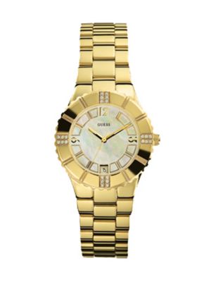 GOLD-TONE STEEL BRACELET WATCH