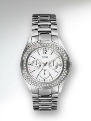 SILVER STEEL BRACELET WATCH